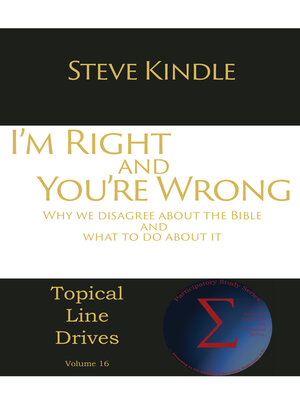 cover image of I'm Right and You're Wrong